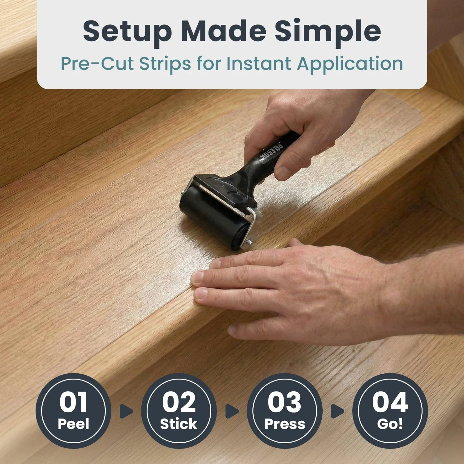 Clear Indoor Anti Slip Stair Tape - Image 4