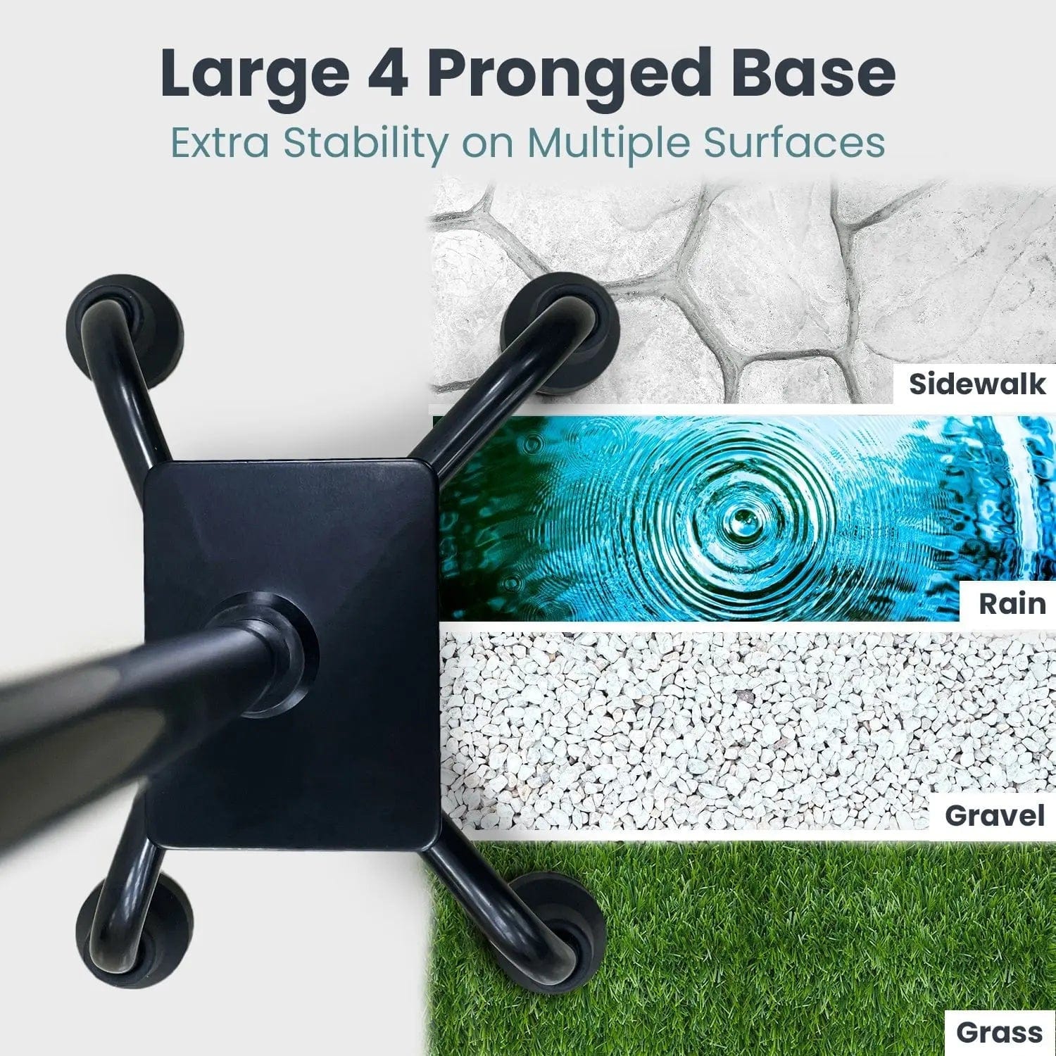 Quad Cane With Handle - Image 7