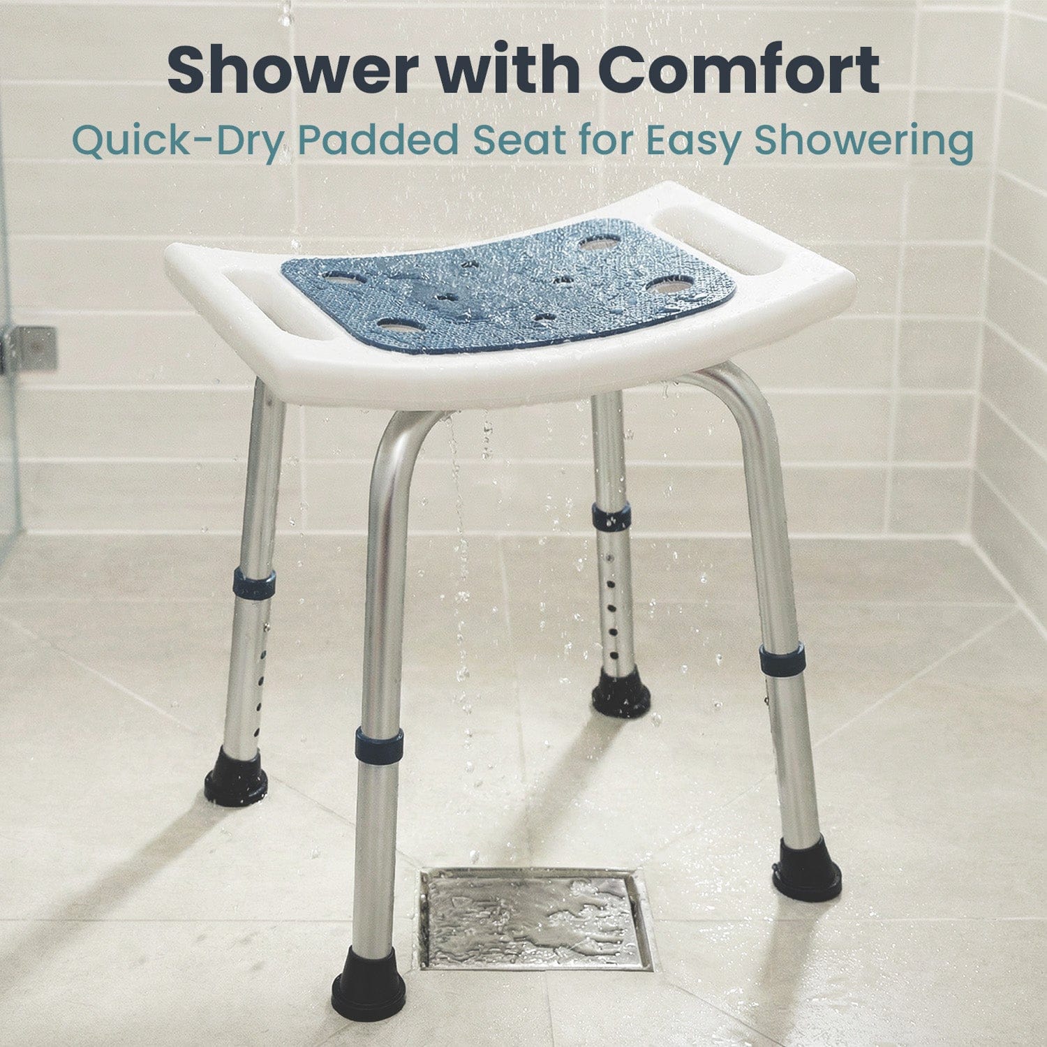 Shower Stool for Adults Sitting (350lb) - Image 7