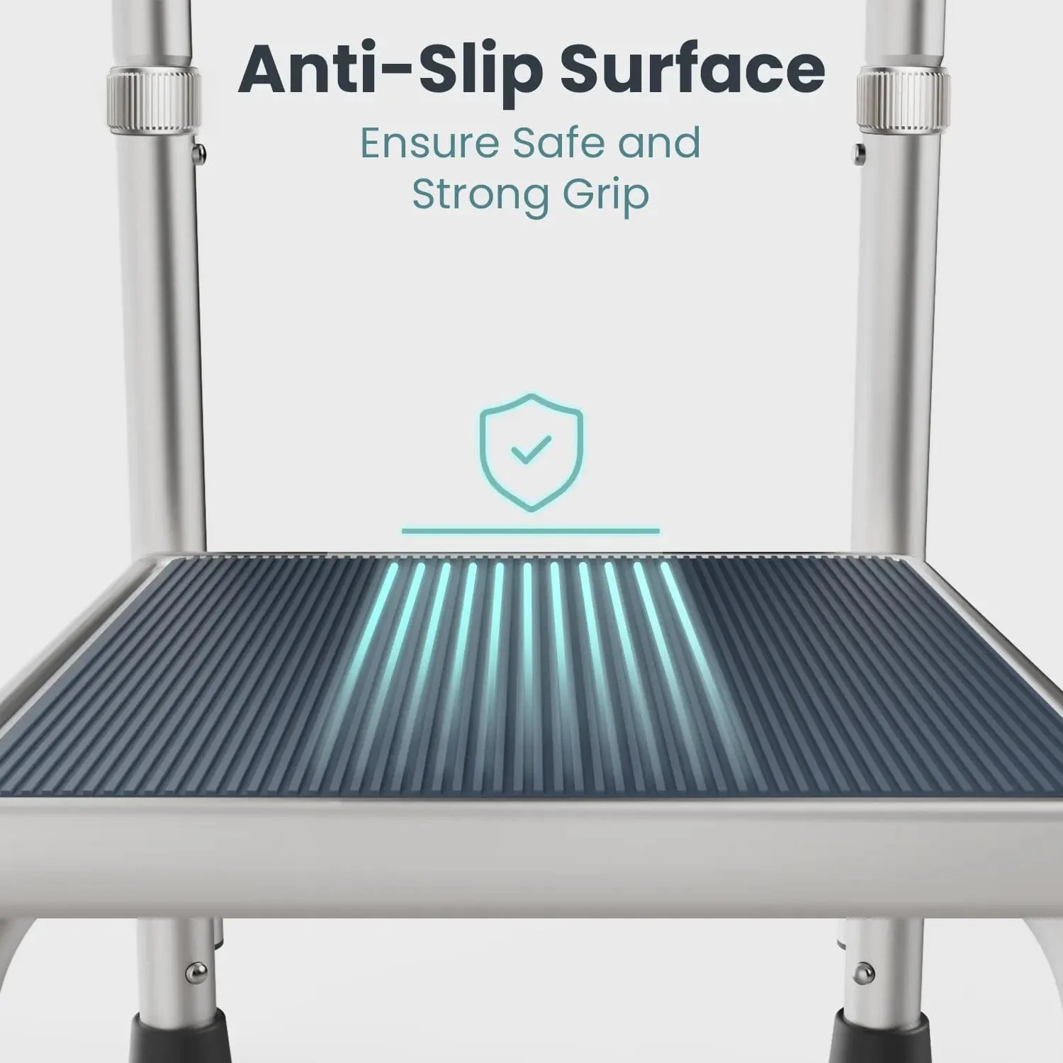 Adjustable Step Stool with Handle - 300 lb Capacity - Image 6