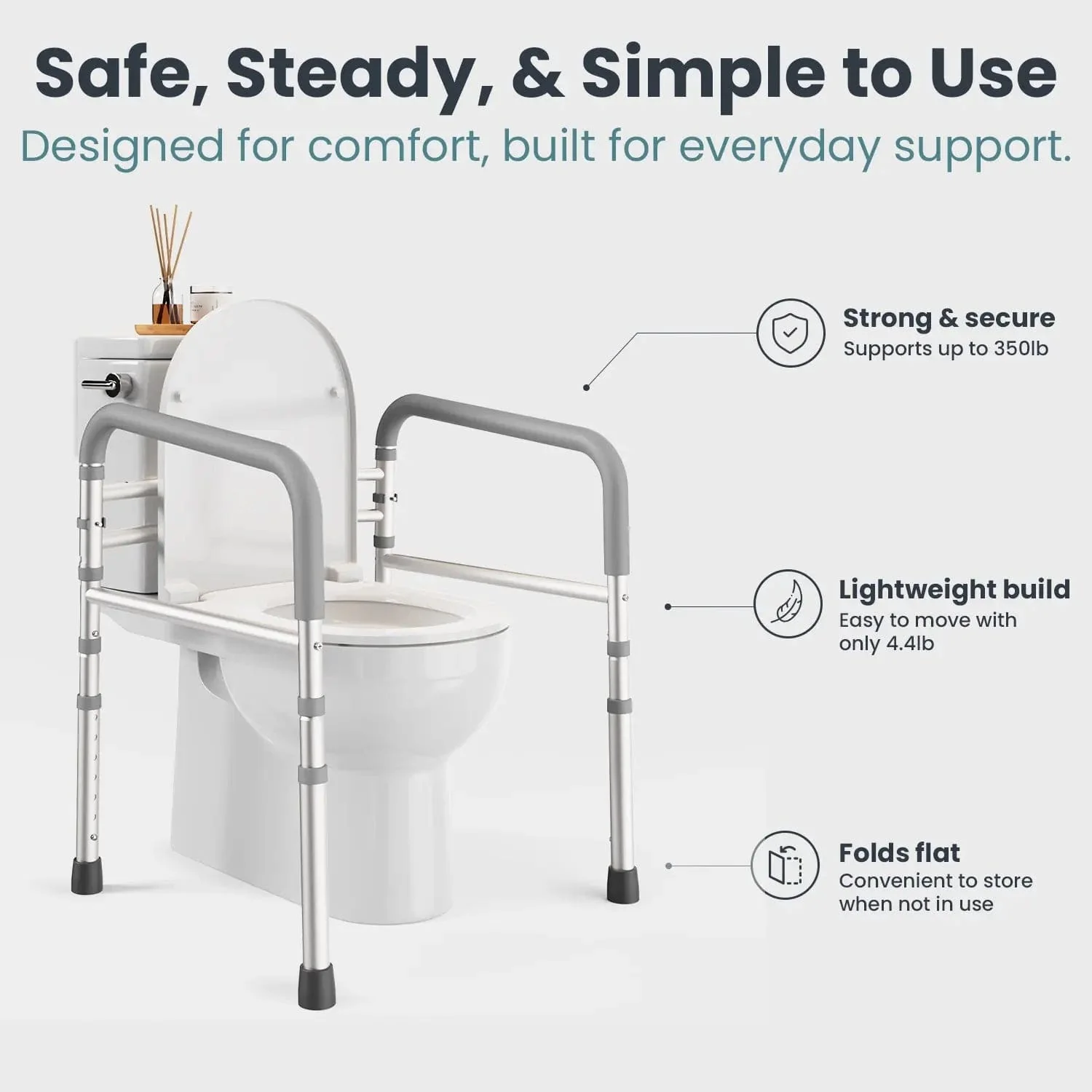Toilet Safety Rail (350lb) - Image 12