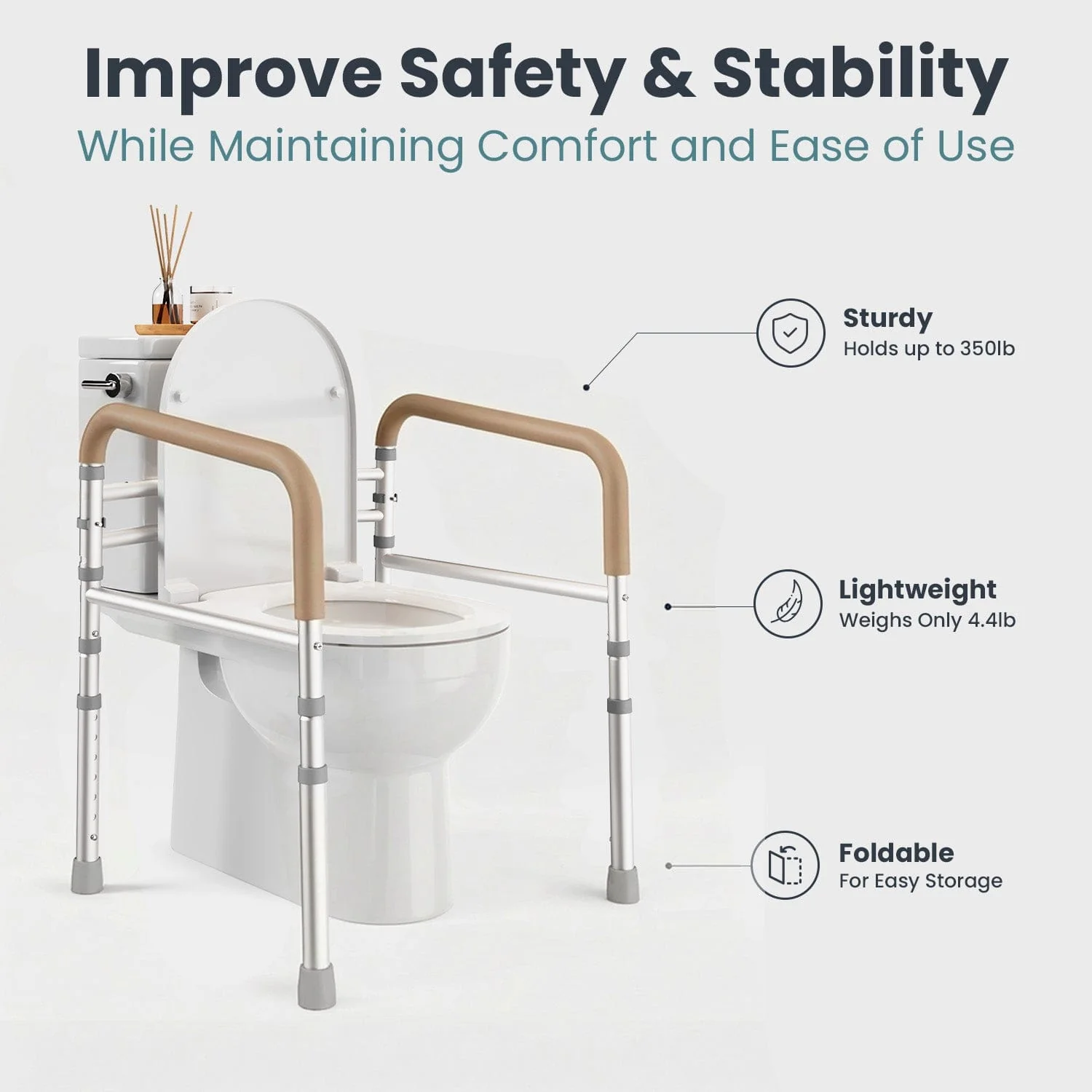 Toilet Safety Rail (350lb) - Image 21