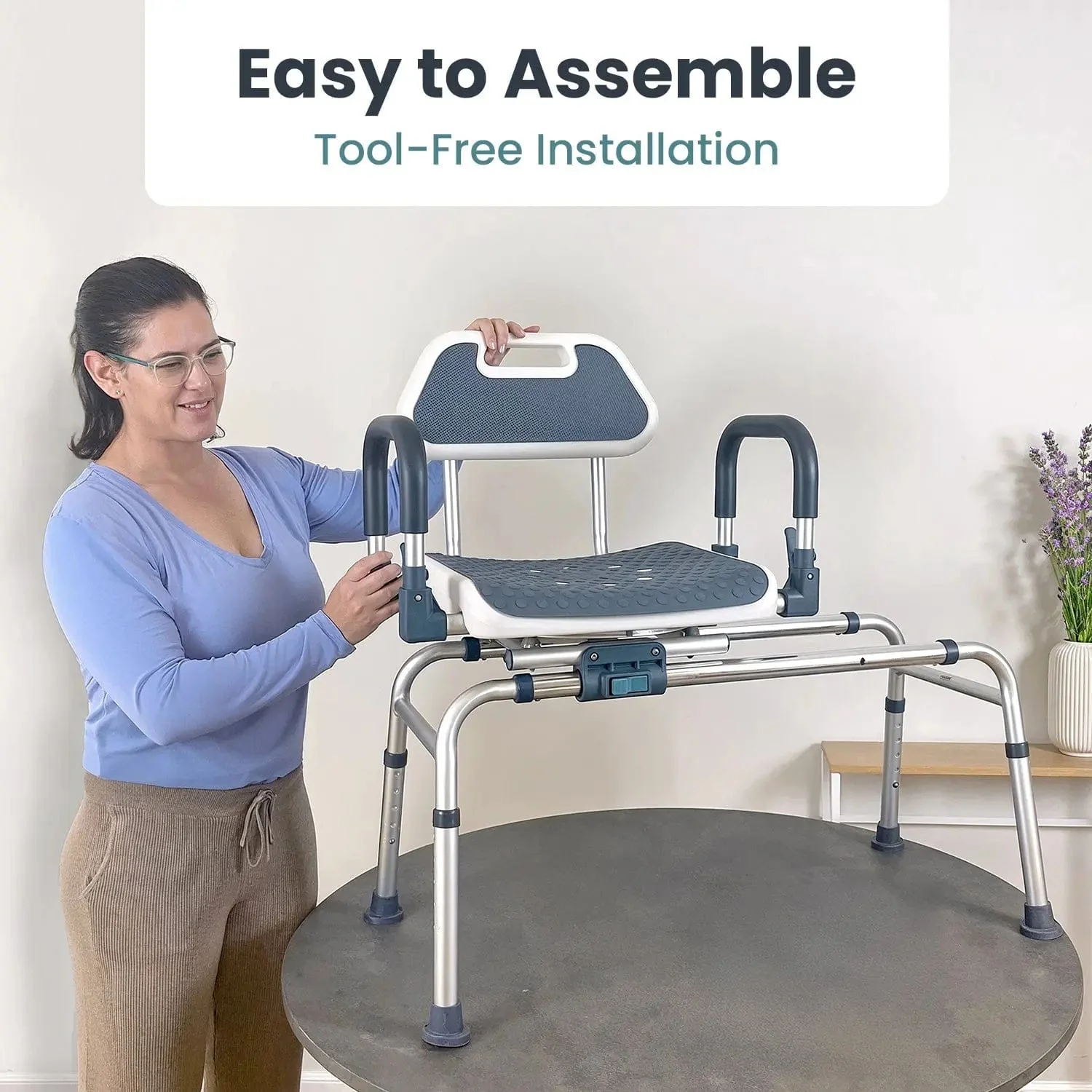 Swivel Shower Chair Transfer Bench - Image 7